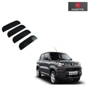 Maruti Suzuki S-Presso Catch Cover Exterior Door Handles, Chrome, Black Color, Compatible Universal for S-Presso All Models, Set of 4 Pcs (Black)
