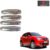 Maruti Suzuki Baleno 2015 Onwards Sensor Catch Cover with Sensor Hole Door Handle Cover/Protector, Chrome Finish, Silver, ABS Material, Set of 4 Pcs