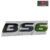 BS6 3D Emblem Badge, Metal Car Sticker, Car Monogram, Alphabets Logo, Silver and Green, Universal ,with Adhesive Back, Pack of 1