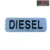 Diesel Premium Matte Finish 3D Metal Sticker Emblem Badge for Car & Bike | Matte Silver with Black Text, Self-Adhesive, Easy Installation, Eye Catching, Durable, Universal, Pack of 1