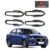 Finger Guards for Maruti Suzuki Dzire 2017-2025, Silver, Finger Bowl, Chrome, 1 Set of 4 Pcs, with Adhesive Back