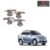 Finger Bowl for Maruti Suzuki Dzire 2015, Finger Bowl Cover/Guard, Finger Grip, Chrome Finish, ABS Material, Silver, 1 Set of 4Pcs