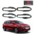 Finger Guards for Maruti Suzuki Ertiga 2018-2025, Silver, Finger Bowl, 1 Set of 4 Pcs, with Adhesive Back