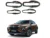 Chrome Door Handle Bowl Finger Guards for Maruti Suzuki Fronx 2024, Silver, Finger Bowl, 1 Set of 4 Pcs, with Adhesive Back