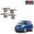 Finger Bowl for Maruti Suzuki Swift 2015 Model, Finger Bowl Cover/Guard, Finger Grip, Chrome Finish, ABS Material, Silver, 1 Set of 4Pcs