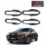 Chrome Door Handle Bowl Finger Guards for Maruti Suzuki Fronx 2024, Silver, Finger Bowl, 1 Set of 4 Pcs, with Adhesive Back