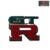 GTR Metal 3D Badge Car Monogram Sticker Logo, Universal, Silver Red 6.5 cm x 5.2 cm x 0.3 cm (Pack of 1)