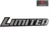 Limited 3D Metal Emblem Sticker Logo Badge, for Cars, Bikes & More Decal, Universal, Durable & Stylish, Black and Grey, Adhesive Back, 16X2.5X0.2 CM, Pack of 1