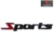 Sports Badge Car Monogram Logo Sticker Emblem for Car,13.5×1.8×0.3 CM Universal, Car Exterior Accessories, Logo for All Cars, Metal(Red/Black)