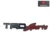 TRD Sports Badge Car Monogram Sticker, 3D Metal, Universal, Black Red (Pack of 1)