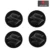 Suzuki Alloy Wheel Centre Caps, Chrome Plated, Black Color, 1 Set of 4 Pcs