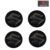 Suzuki Alloy Wheel Centre Caps, Chrome Plated, Black Color, 1 Set of 4 Pcs