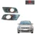 Fog Lamp Cover/Fog Light Chrome for Suzuki Dzire Type-1 (2009-2011) | Easy Installation, Pack of 2, Silver